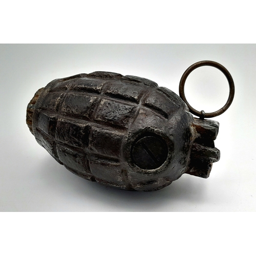 164 - An INERT WW2 British No. 36 Mills Grenade with centre tub, ring pin, striker and lever. UK Mainland ... 