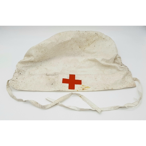 772 - A WW2 German DRK Nurses Hat. Un-Issued from a crate War stock found in Norway.