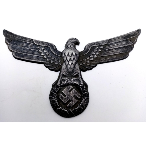 1018 - An Eagle from a 3rd Reich SA Political Leaders Standard Bearers Gorget. Rzm Marked.