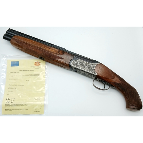 884 - A Deactivated Fabarm 12 Gauge Over and Under Sawn-Off Shotgun. 14 inch barrel. Comes with an EU deac... 