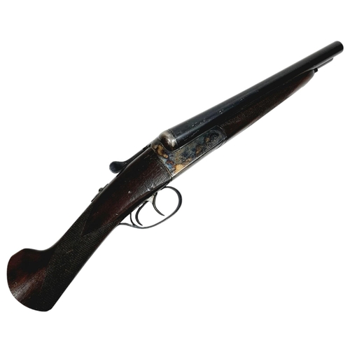 948 - A Deactivated Vintage AYA 12 Gauge Side by Side Sawn-Off Shotgun. Double trigger. Comes with an EU d... 