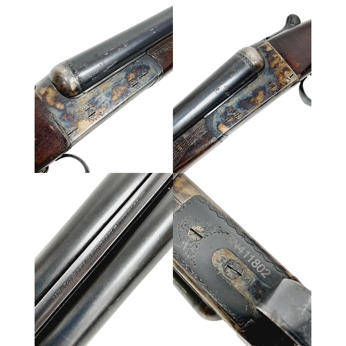 948 - A Deactivated Vintage AYA 12 Gauge Side by Side Sawn-Off Shotgun. Double trigger. Comes with an EU d... 