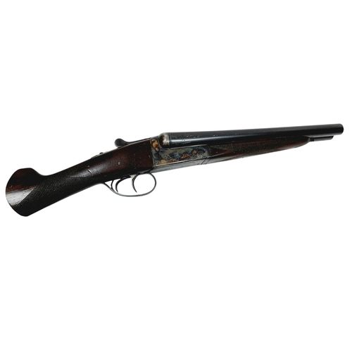 948 - A Deactivated Vintage AYA 12 Gauge Side by Side Sawn-Off Shotgun. Double trigger. Comes with an EU d... 