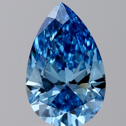 437 - 1.1CT PEAR SHAPED LAB-GROWN DIAMOND, COLOUR S, CLARITY B. COMES WITH IGI CERTIFICATE. MEASUREMENT 9.... 