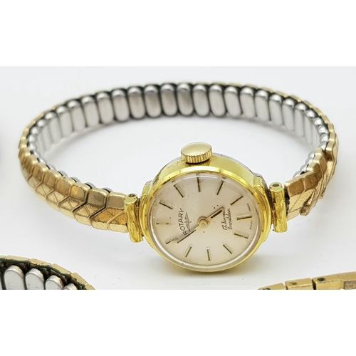 1009 - Five Vintage Ladies Watching. All in good condition but unfortunately not currently working so as fo... 