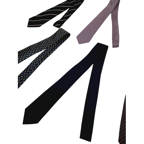 55 - Six Silk Ties - Rubinacci, Ralph Lauren, Hermes and Dior. In good condition overall, one Ralph Laure... 