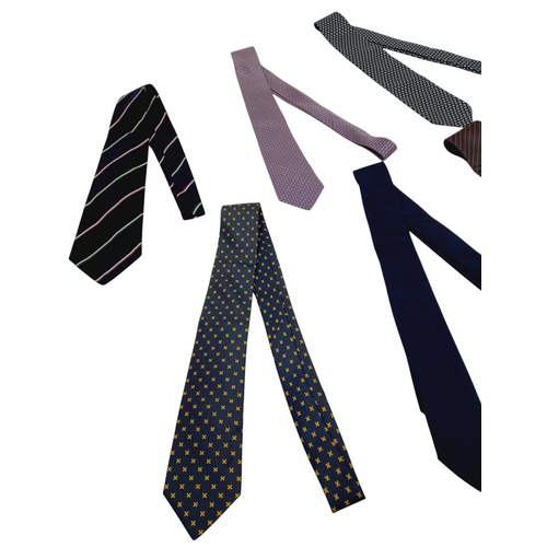 55 - Six Silk Ties - Rubinacci, Ralph Lauren, Hermes and Dior. In good condition overall, one Ralph Laure... 