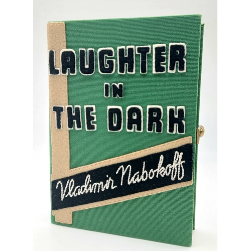 292 - An Olympia Le Tan Laughter Book Clutch Bag. Inspired by the cover of Laughter in the Dark by Vladimi... 