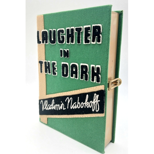 292 - An Olympia Le Tan Laughter Book Clutch Bag. Inspired by the cover of Laughter in the Dark by Vladimi... 