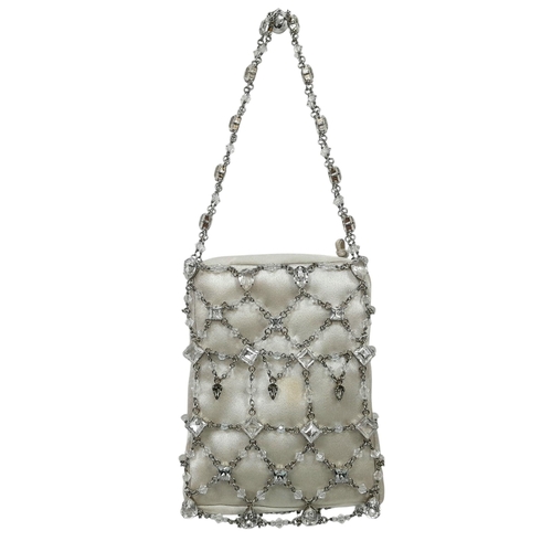 566 - A Swarovski Decorative Crystal Evening Bag. 17cm x 11cm. Comes with original packaging. Ref: 18534