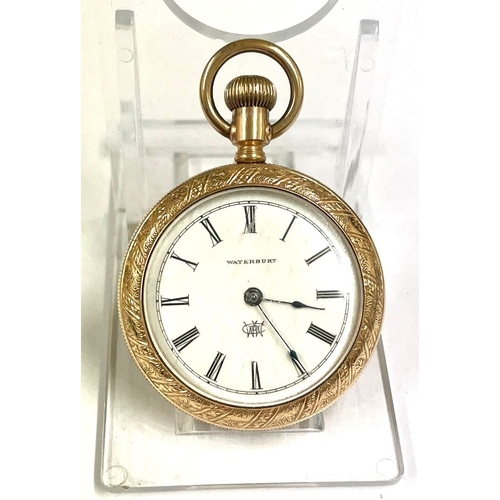 875 - A Waterbury Duplex pocket watch small size. Good balance , as found. Ref: Lu26