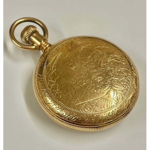 875 - A Waterbury Duplex pocket watch small size. Good balance , as found. Ref: Lu26