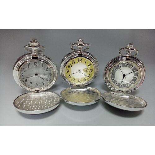 1602 - Three  ‘Glory of Steam’ Manual Wind Pocket Watches Comprising; 1) Orient Express-1897-1936 2) Dean G... 