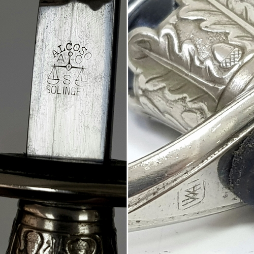 41 - A 3rd Reich Waffen SS Officers Sword with etched blade to the Waffen SS Police Division. This certai... 