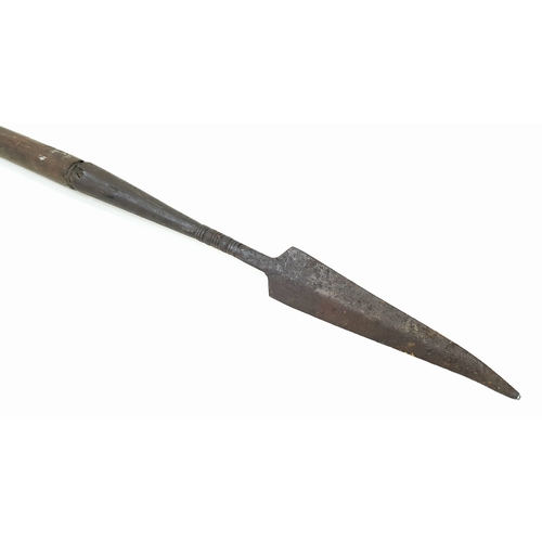 853 - A Victorian Period African Long Stabbing Spear.