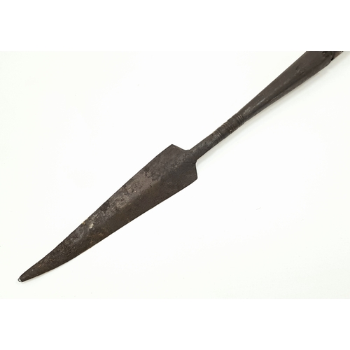 853 - A Victorian Period African Long Stabbing Spear.