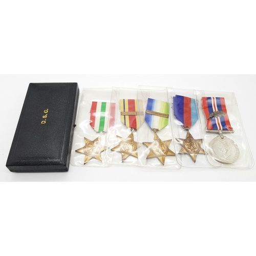 1 - A Distinguished Service Cross and second award bar group attributed to a Royal Navy officer who was ... 