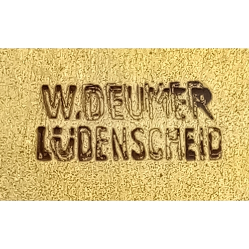 53 - A Cased Luftwaffe Gold Grade Reconnaissance Squadron Clasp. Maker W.Deumer, Ludenschei.