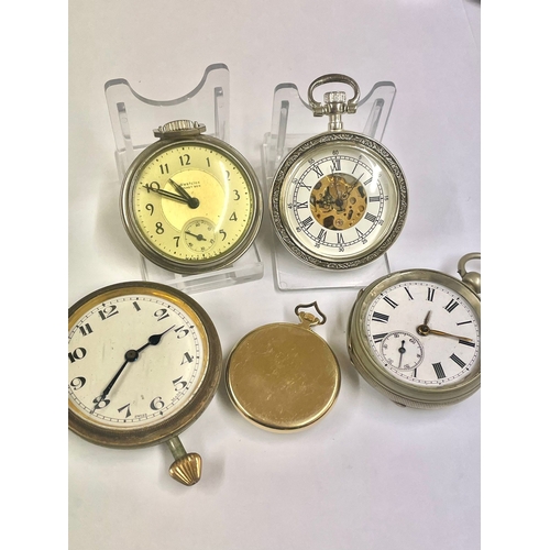 1417 - An Assortment of pocket watches. Some ticking . As found. Ref: Lu44