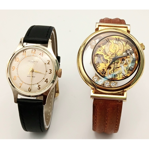 1147 - A Parcel of Two Manual Wind Watches Comprising of; 1) A Vintage Ingersoll Shockproof Watch-33mm Case... 