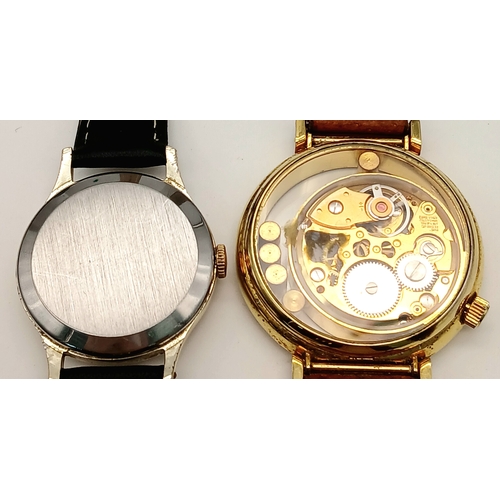 1147 - A Parcel of Two Manual Wind Watches Comprising of; 1) A Vintage Ingersoll Shockproof Watch-33mm Case... 