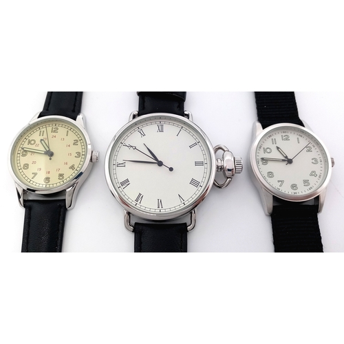 1210 - A Parcel of Three  Military designed Divers/Naval Watches Comprising: 1) A  British Naval Officer-43... 