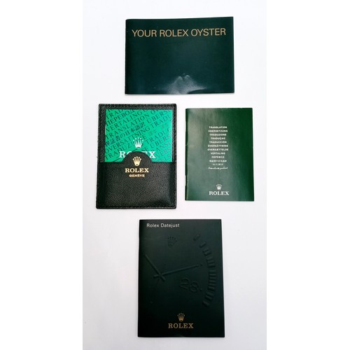 249 - A Bi-Metal Rolex Diamond Datejust Gents Watch. 2003 model. 18k gold and stainless steel bracelet. St... 