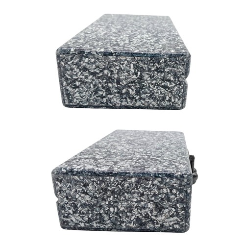 224 - An Edie Parker Fancy Clutch Box. Glitter effect. 17 x 9cm.