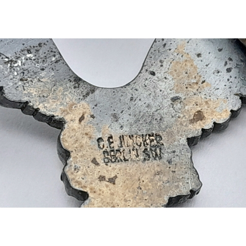 111 - A Third Reich Luftwaffe Pilot's Badge - Makers mark of C.E Juncker. Wingspan 63mm. 43g weight.