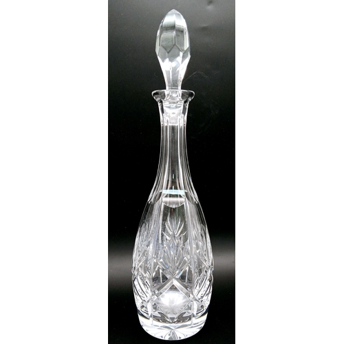 1622 - Two Vintage Cut Glass Decanters. 34 and 27cm