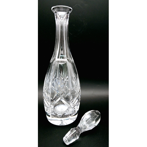 1622 - Two Vintage Cut Glass Decanters. 34 and 27cm