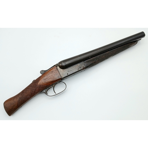 1661 - A Deactivated Vintage Watts of London 12 Gauge Side by Side Sawn-Off Shotgun. Comes with an EU deact... 