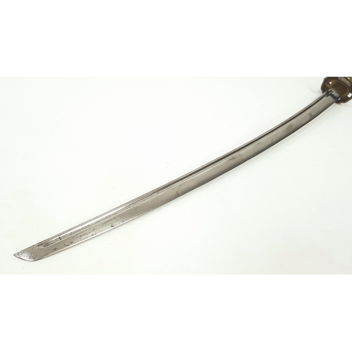 117 - A WW2 Japanese NCO’s Sword. Tokyo Arsenal Marked. Nice, numbered blade and scabbard (not matching)