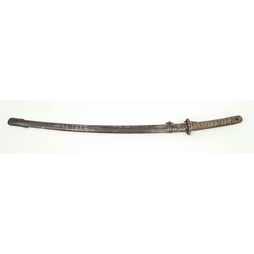 117 - A WW2 Japanese NCO’s Sword. Tokyo Arsenal Marked. Nice, numbered blade and scabbard (not matching)