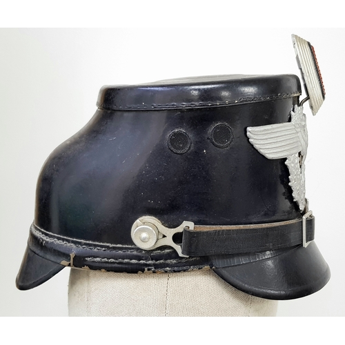 131 - A WW2 German Stadt Polizei (Town Police) Kepi Helmet.