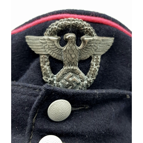 209 - A 3rd Reich Feuerwehr (Fireworker) M43 Cap.