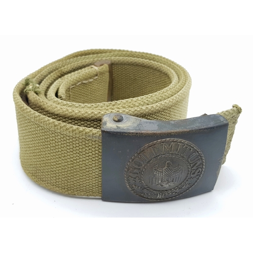 232 - A 1940 Dated German Africa Corps Belt & Buckle. Maker: J.F.S FOR Josef Feix Sohne, Gablonz.