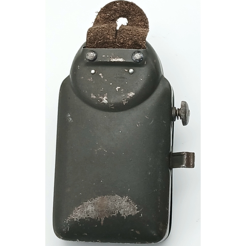 491 - A WW2 German Hassia Wehrmacht Tashchenlampe (Flash Light) with night light restriction cover.