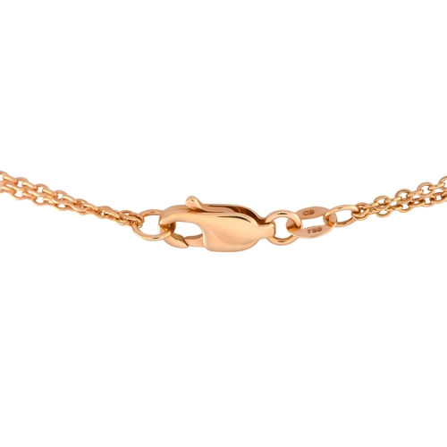 24 - An Bucherer 18K Rose Gold 0.89ct Diamond Circle Necklace. Bucherer combined beauty and elegance in t... 