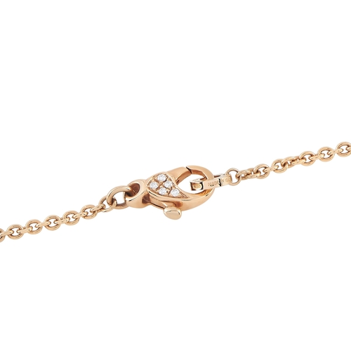 28 - A Bvlgari Parentesi 18K Rose Gold Diamond and Multi Gemstone Long Necklace. Delicately stunning, thi... 