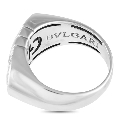 33 - A Bvlgari Parentesi 18K White Gold 0.25ct Diamond Ring. From the Parentesi collection launched in th... 