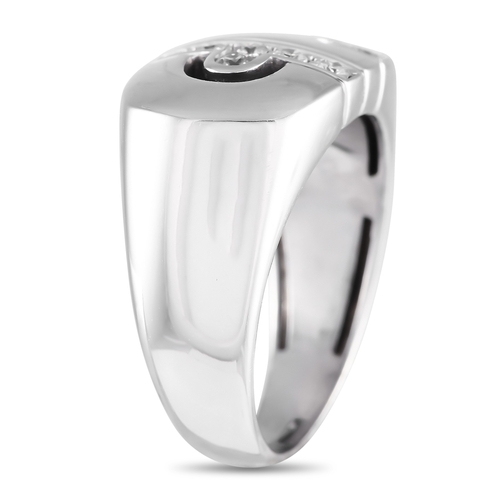 33 - A Bvlgari Parentesi 18K White Gold 0.25ct Diamond Ring. From the Parentesi collection launched in th... 