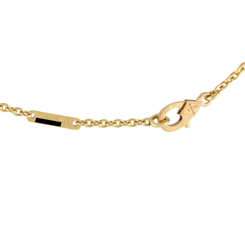 371 - A Van Cleef & Arpels Vintage 18K Yellow Gold 0.67ct Diamond Necklace. This vintage necklace in 18K y... 