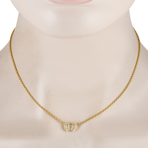 371 - A Van Cleef & Arpels Vintage 18K Yellow Gold 0.67ct Diamond Necklace. This vintage necklace in 18K y... 