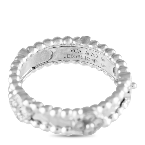 372 - A Van Cleef & Arpels Van Cleef & Arpels Perlee 18K White Gold 0.33ct Diamond Ring. This Van Cleef & ... 