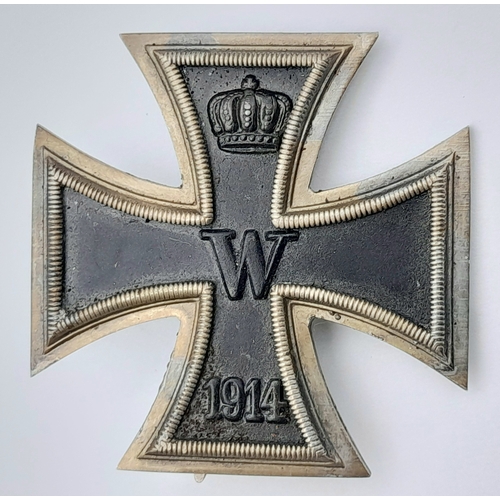 132 - A 1914 Iron Cross - 1st Class. Comes with fitted case. Iron Core. Marks of L/13.