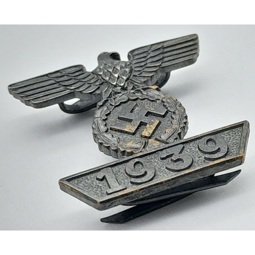 435 - A WWII German 1939 Spange Medal for the 1914 2nd Class Iron Cross. Worn on the tunic ribbon if the d... 