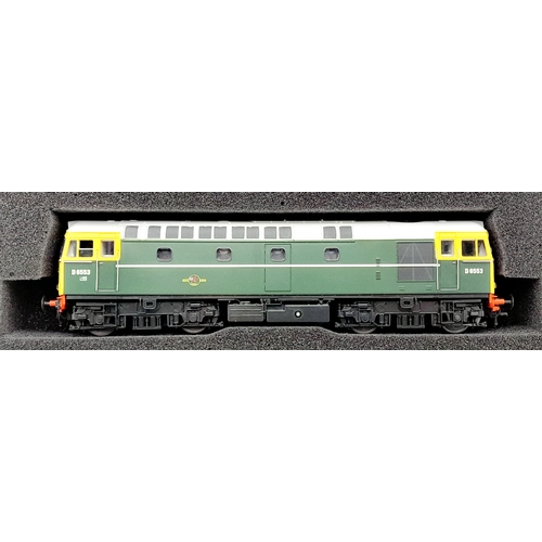 1164 - A Heljan Model Class 33 Locomotive - 3310. Green with yellow ends. In excellent condition. Unused, i... 