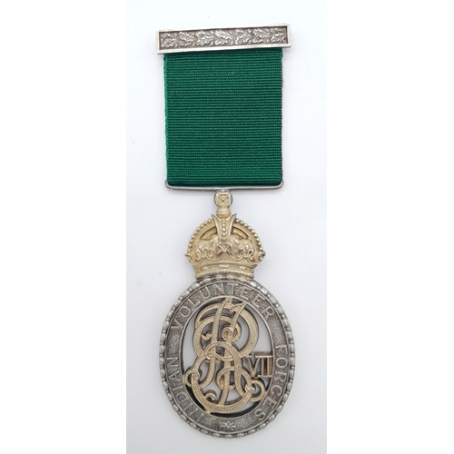 101 - An Indian Volunteer Forces Officers Decoration (VD), EVIIR issue, named to: Lieut C G Rogers, Nagpur... 