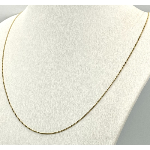 281 - An 18K Gold Disappearing Necklace. 46cm. 1.2g